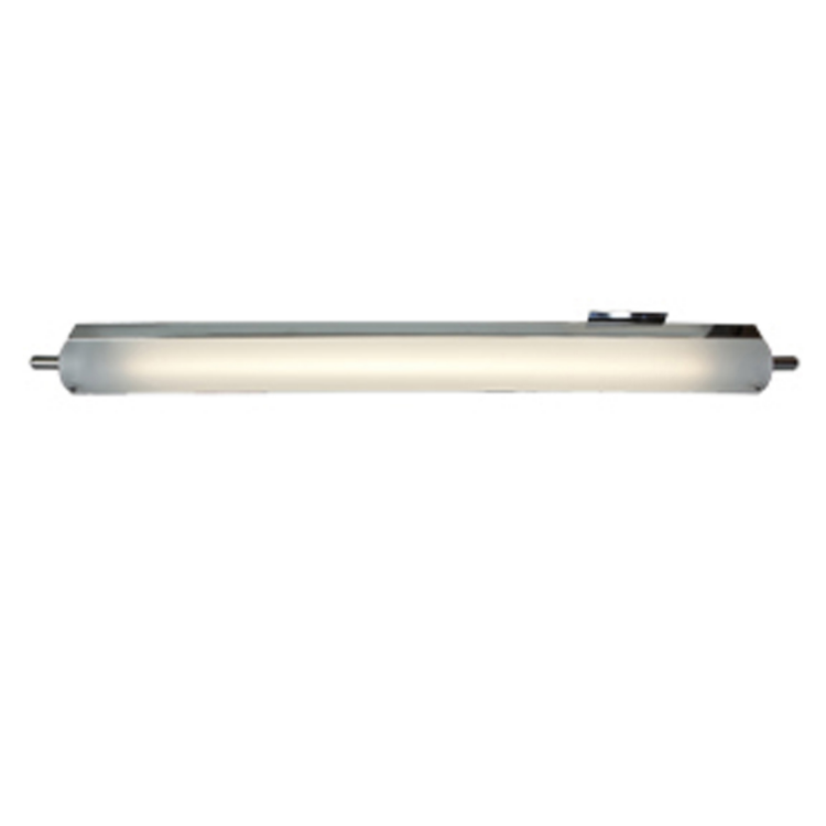 Foto para 40w Vail 30K Module Damp Location Brushed Steel Opal Dimmable WW LED Vanity (CAN 37.5"x3"x1.25"Ø4.4")