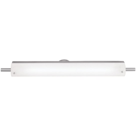 Picture of 26w Vail 27K Module Damp Location Brushed Steel Opal Dimmable SW LED Vanity 30.25"x4.25" (CAN 25.6"x3"x1.25"Ø4.4")