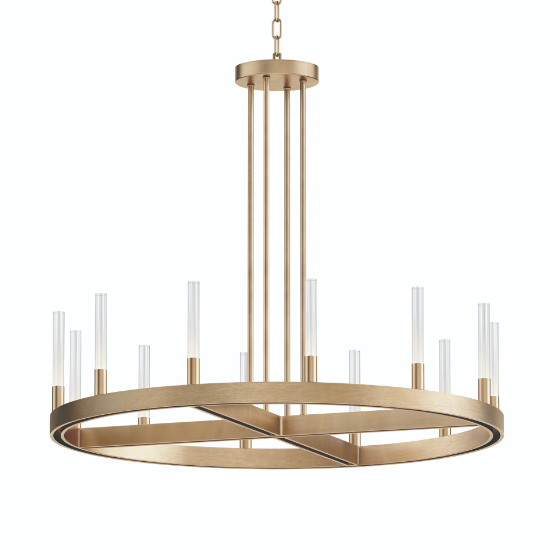 Picture of 31.5" Ovation Gold 12-Light LED Chandelier