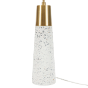 Foto para 29" White & Gold Speckled Ceramic Terrazzo Tall Table Lamp