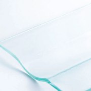 Picture of 2-Bottle Clear Glass Cradle Floating Shelf