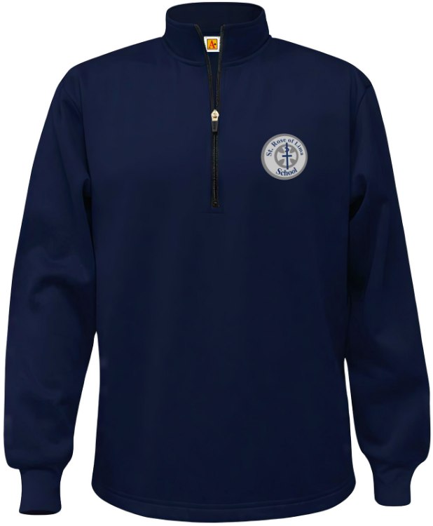 Foto para 2XL Perf Navy SRL Fleece Quarter-Zip Sweatshirt