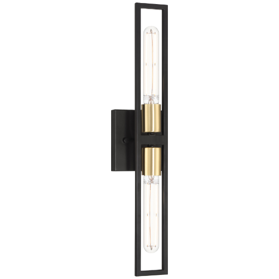 Picture of 4½" 27k Tyne Black/Antique Brushed Brass ADA LED Sconce