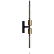 Picture of 4½" 27k Tyne Black/Antique Brushed Brass ADA LED Sconce