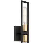 Picture of 4½" 27k Tyne Black/Antique Brushed Brass ADA LED Sconce