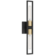 Picture of 4½" 27k Tyne Black/Antique Brushed Brass ADA LED Sconce