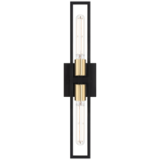 Picture of 4½" 27k Tyne Black/Antique Brushed Brass ADA LED Sconce