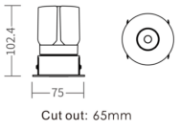 Foto para 2.39" 3K Ella Round Downlight