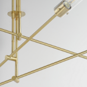 Foto para 52" Equilibrium Natural Aged Brass 6-Light LED Pendant