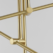 Foto para 52" Equilibrium Natural Aged Brass 6-Light LED Pendant