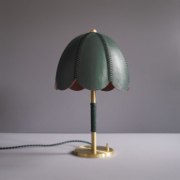 Picture of 19” Talabartero Palma Brass Doma 2-Light Saddle Table Lamp