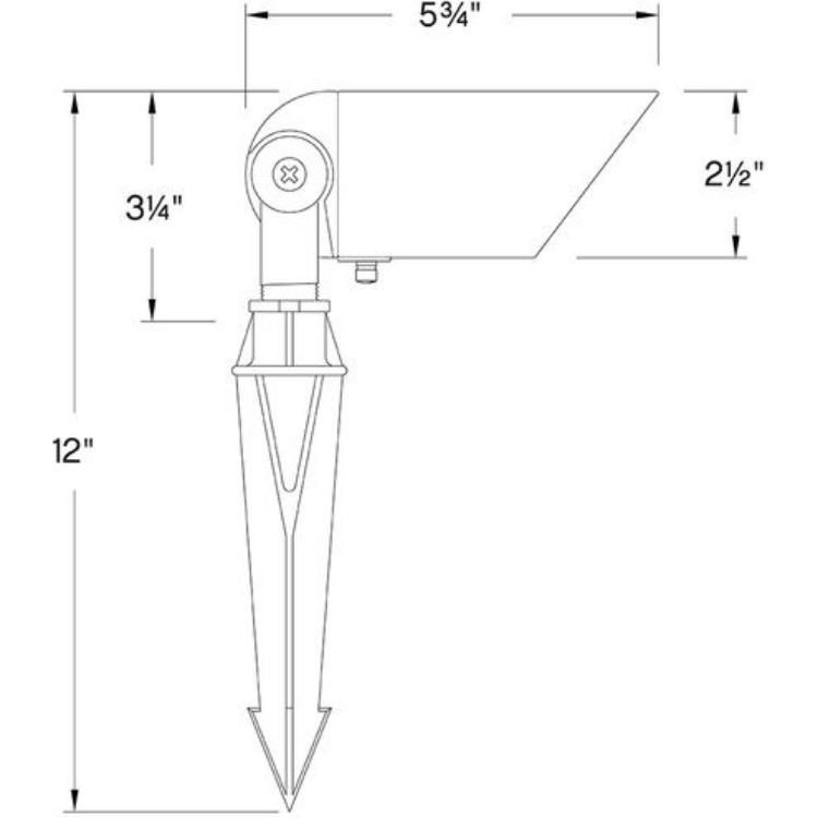 Foto para 5.75" 12V 27K Lumacore VO LED Bronze Landscape Spot