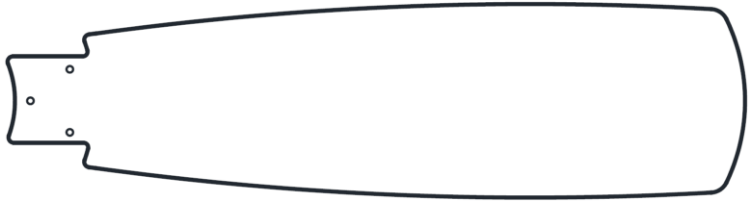 Foto para 52" Discus Classic V1 Plywood Silver/American Walnut Ceiling Fan Blades